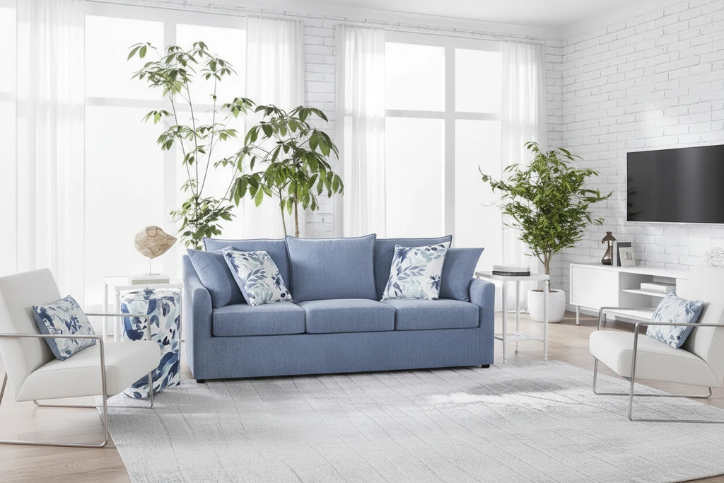 New Classic Furniture Anatasia Pillow Back Sofa, Made in USA