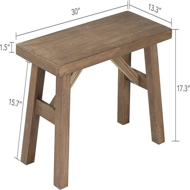 Banc en bois de scierie - 13,3P x 30L x 17,3H