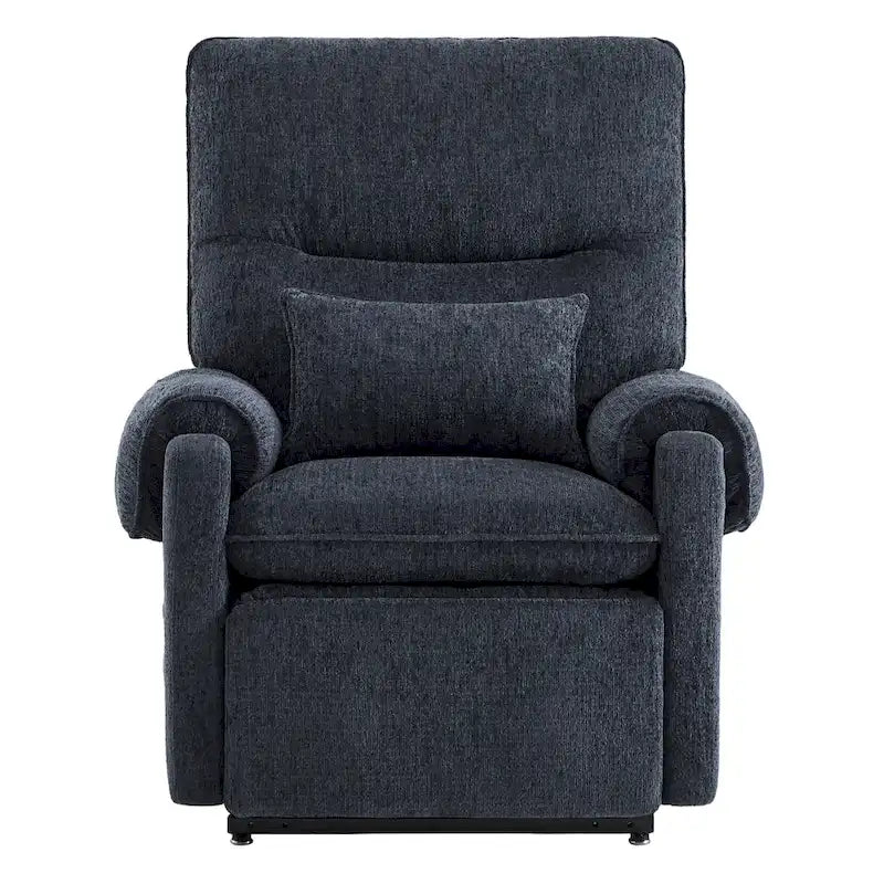 Fauteuil inclinable releveur électrique à positions infinies, chauffant et massant en chenille, pour personnes âgées