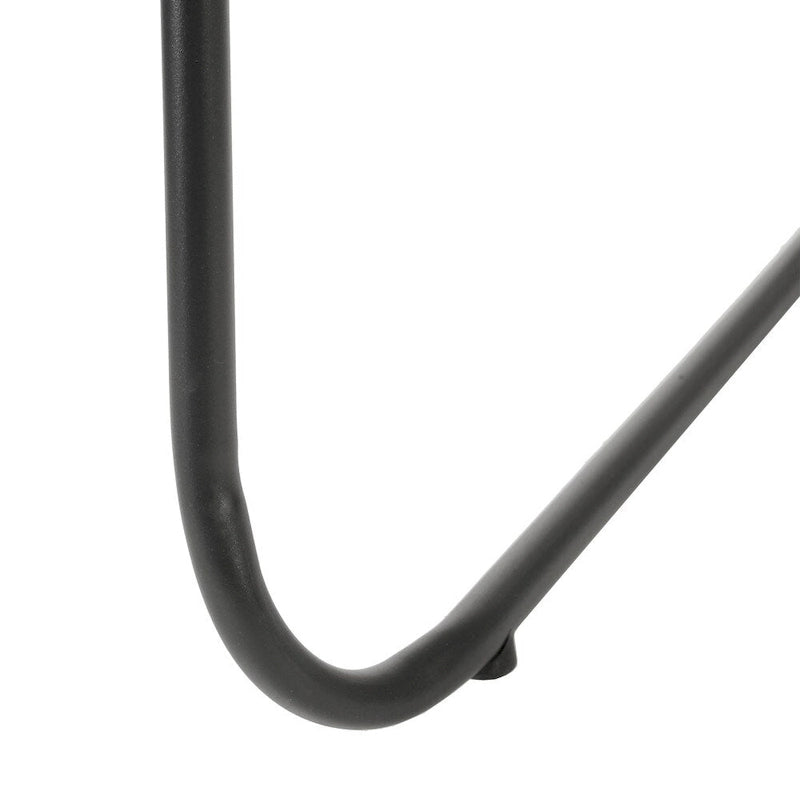 Lot de 5 chaises empilables haute densité avec structure en acier et assise rembourrée