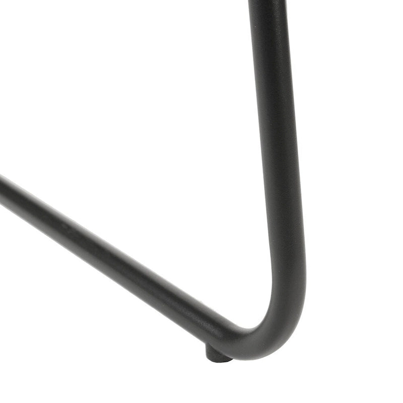 Lot de 5 chaises empilables haute densité avec structure en acier et assise rembourrée