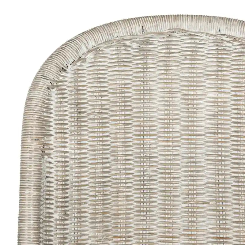 Chaise d'appoint en osier courbé S, style Panton, tissage géométrique - Lot de 2